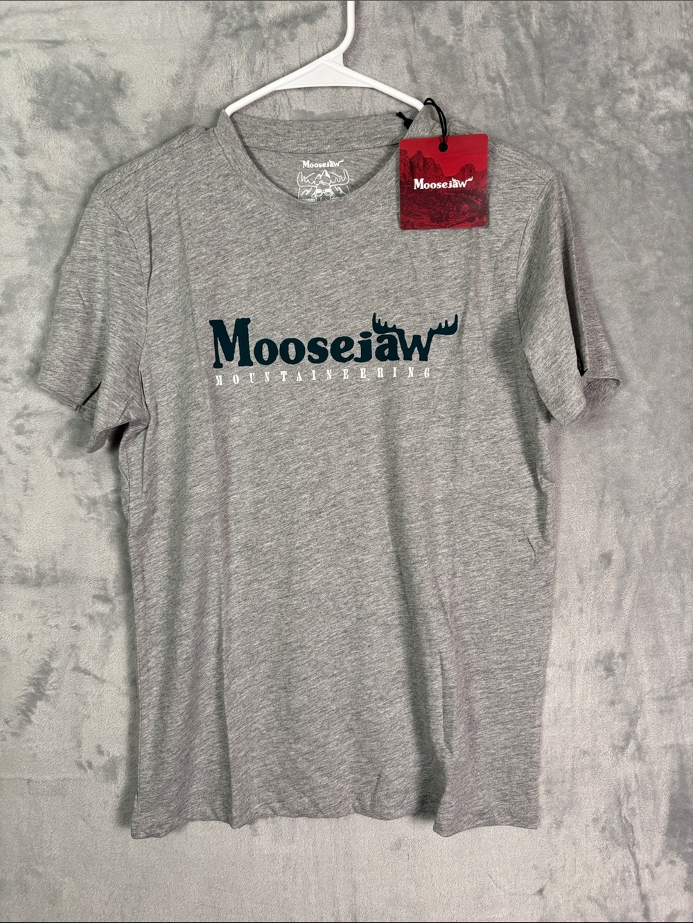 NWT New Moosejaw Heather Grey Original SS T-Shirt Women Size Large